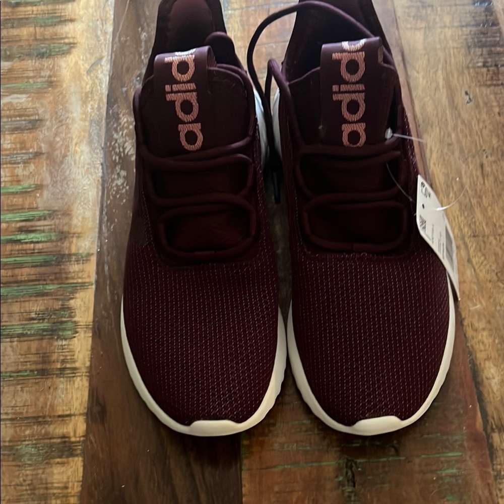 Adidas Burgundy Athletic Shoes